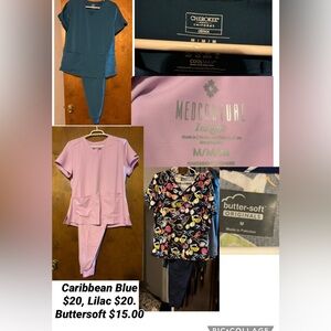 Women’s scrub suits.